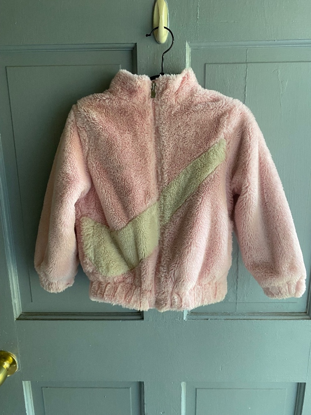 Nike Pink Logo Fur Coat - 4T